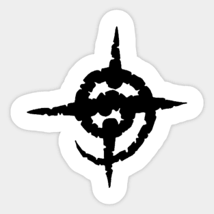 Red Star Werewolf Glyph Sticker